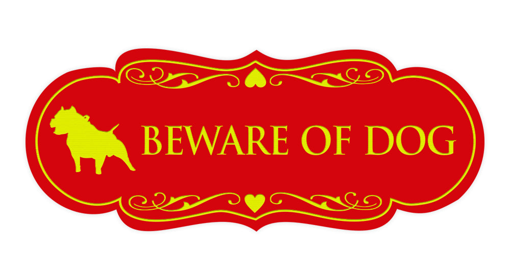 Signs ByLITA Designer Beware of Dog Sign