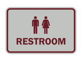 Signs ByLITA Classic Framed Unisex Restroom Sign