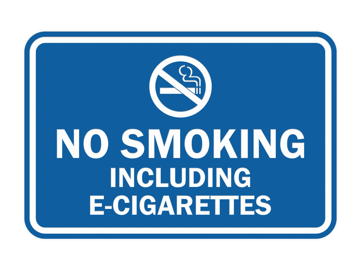 Signs ByLITA Classic Framed No Smoking Including E-Cigarettes Sign