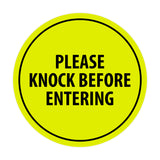 Signs ByLITA Circle Please Knock Before Entering Sign