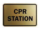 Signs ByLITA Classic CPR Station Sign
