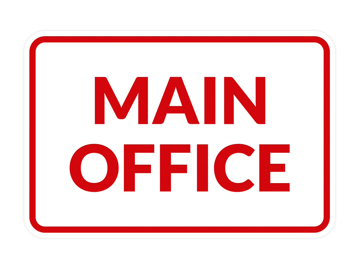 Signs ByLITA Classic Framed Main Office Sign