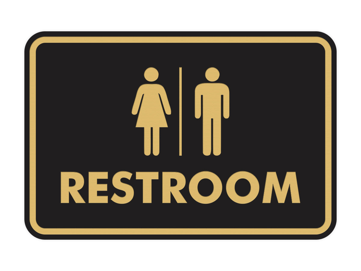 Signs ByLITA Classic All Gender Restroom Sign