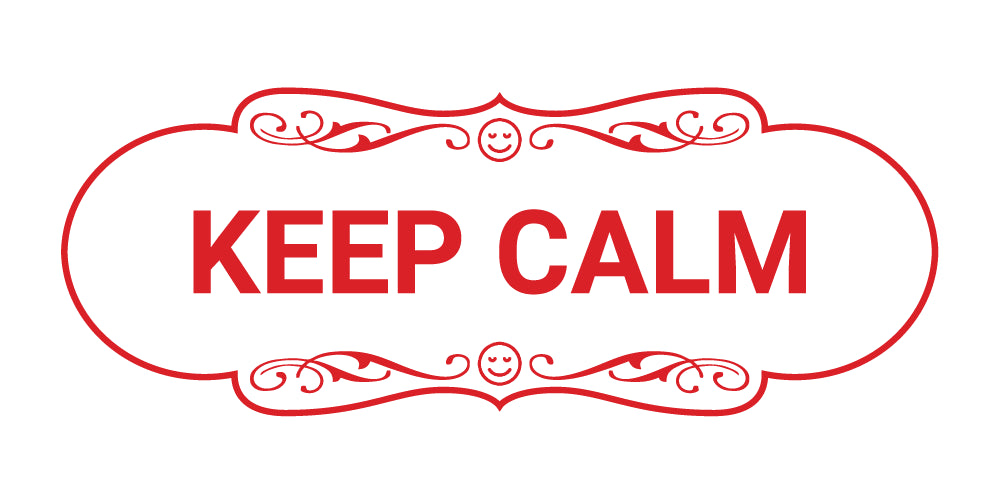 Designer Keep Calm Wall or Door Sign