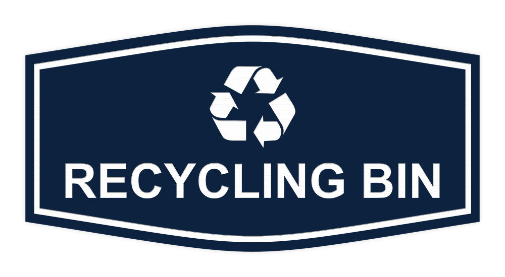 Fancy Recycling bin Wall or Door Sign