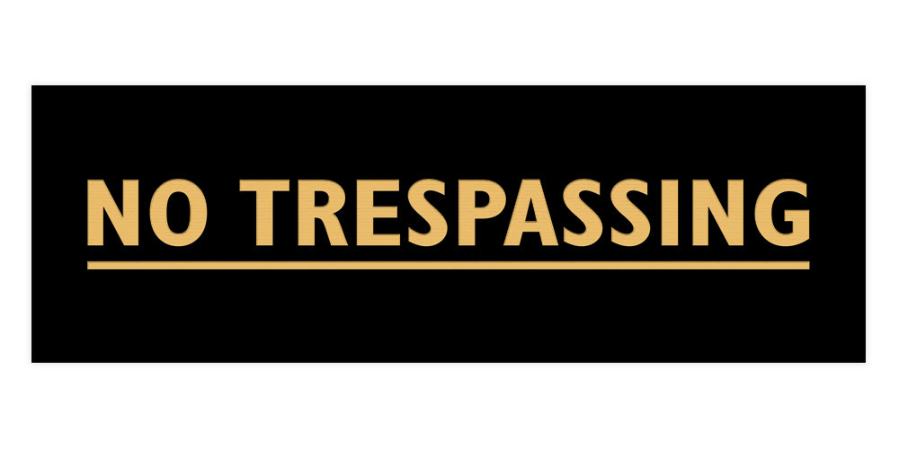 Signs ByLITA Basic No Trespassing Sign