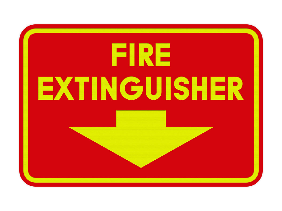 Signs ByLITA Classic Framed Fire Extinguisher