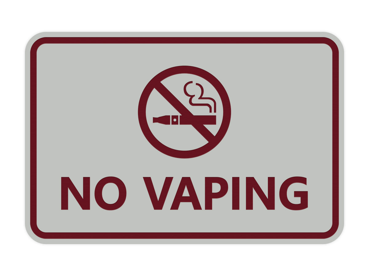 Signs ByLITA Classic Framed No Vaping