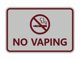 Signs ByLITA Classic Framed No Vaping