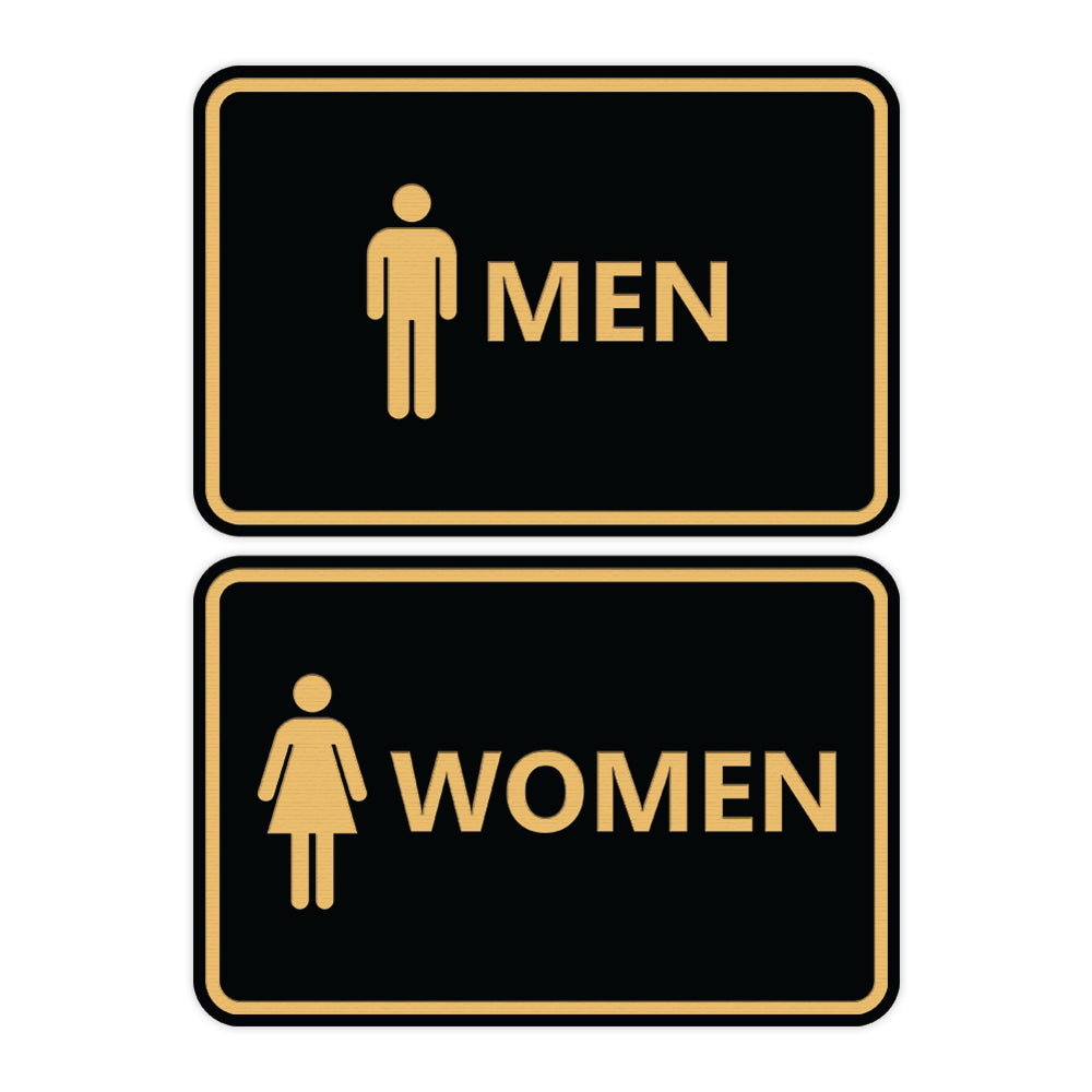 Signs ByLITA Classic Framed Men Women Sign Set