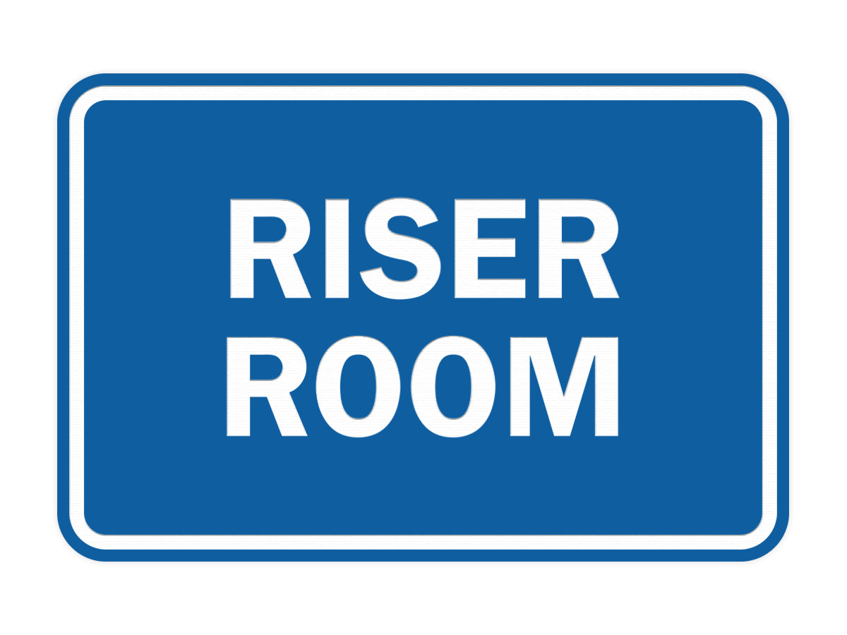 Signs ByLITA Classic Framed Riser Room