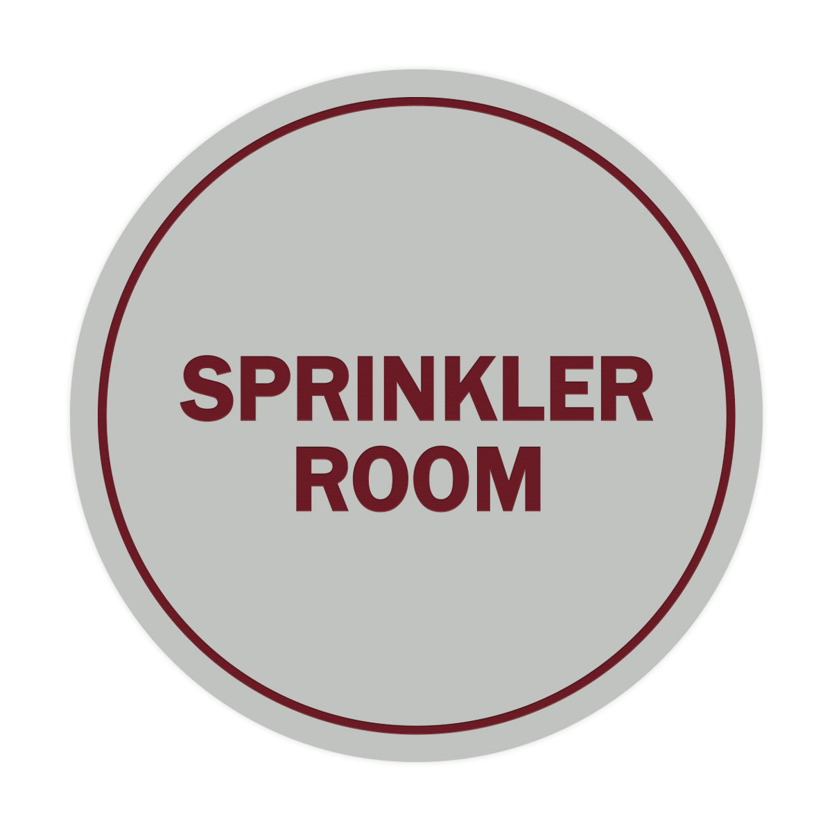 Signs ByLITA Circle Sprinkler Room Sign