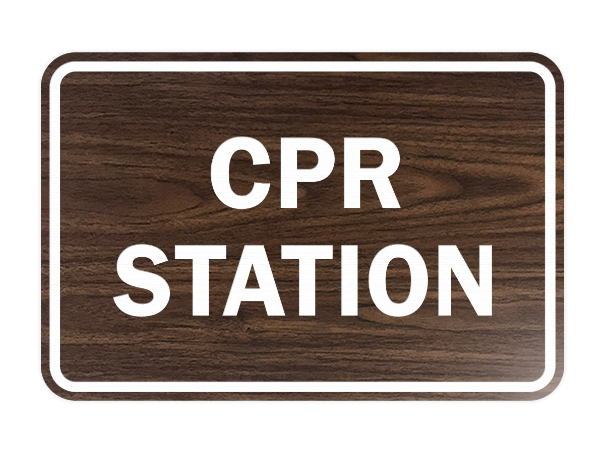 Signs ByLITA Classic CPR Station Sign