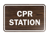 Signs ByLITA Classic CPR Station Sign