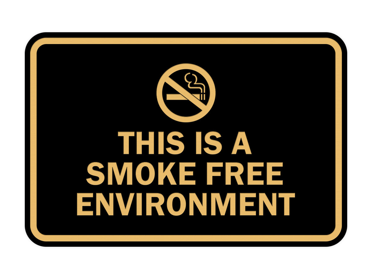 Signs ByLITA Classic Framed This Is A Smoke Free Environment Sign