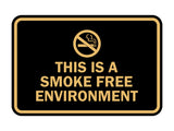 Signs ByLITA Classic Framed This Is A Smoke Free Environment Sign