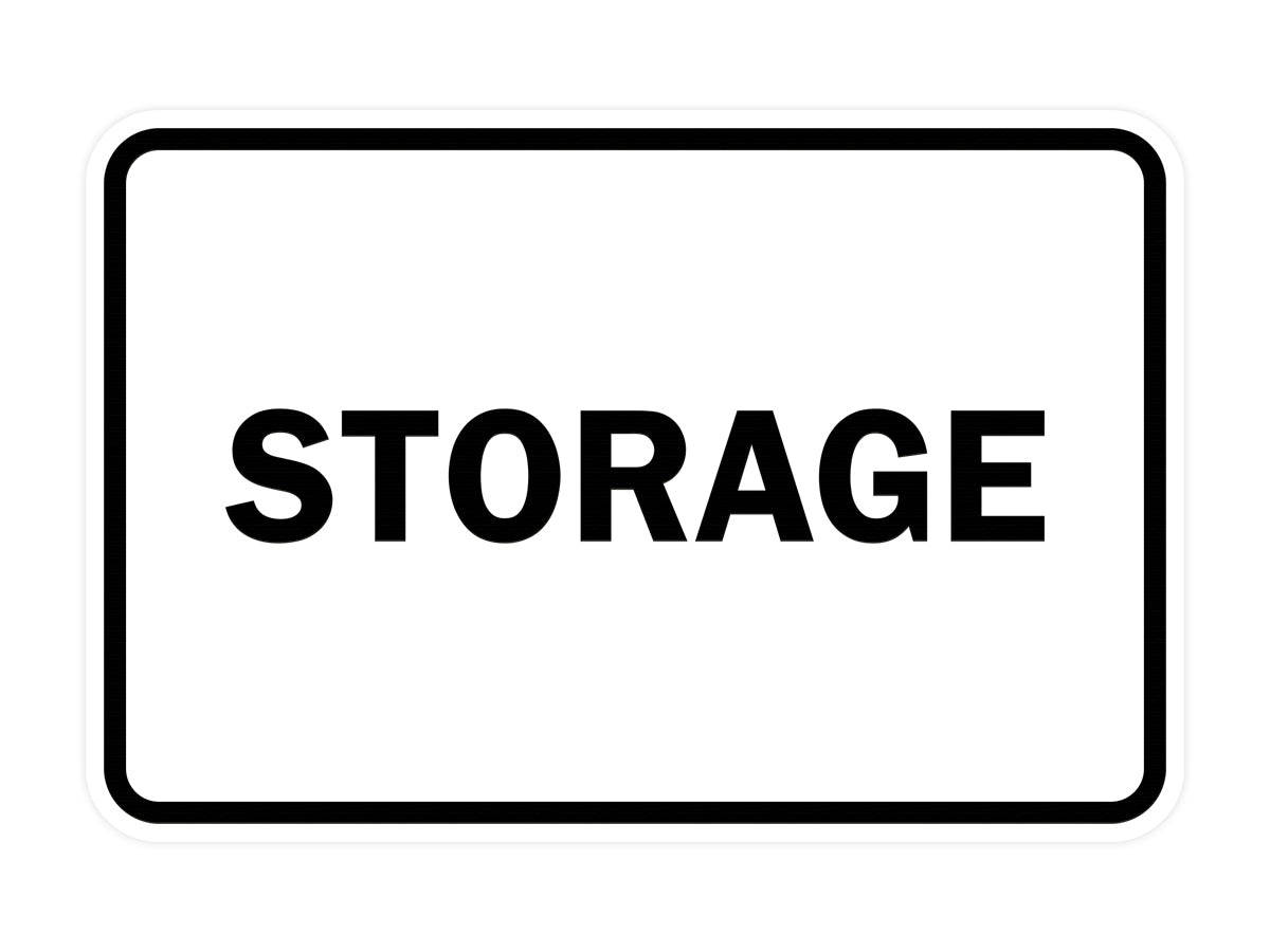 White Signs ByLITA Classic Framed Storage Sign