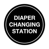 Signs ByLITA Circle Diaper Changing Station Sign