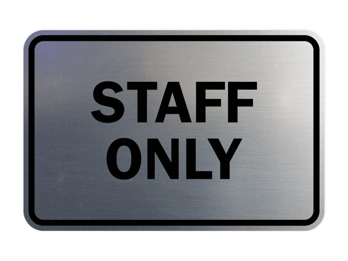 Signs ByLITA Classic Framed Staff Only Sign