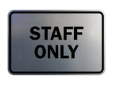 Signs ByLITA Classic Framed Staff Only Sign