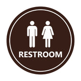 Signs ByLITA Circle Unisex Restroom Sign
