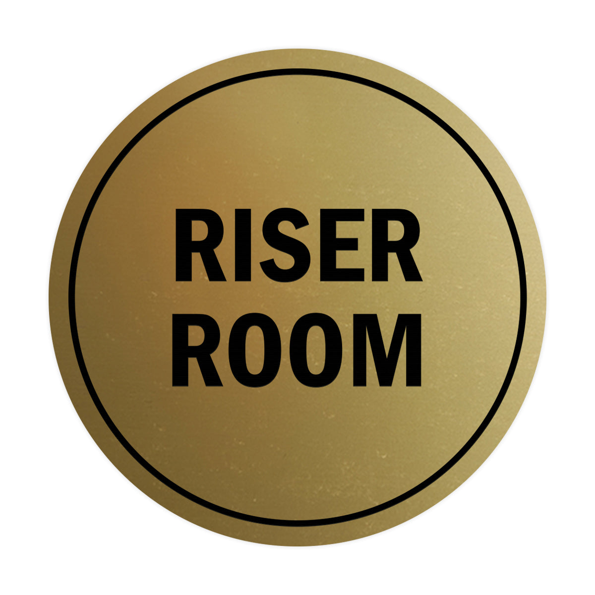 Signs ByLITA Circle Riser Room Sign