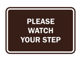 Signs ByLITA Classic Framed Please Watch Your Step Sign