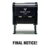 Final Notice! Office Self Inking Rubber Stamp