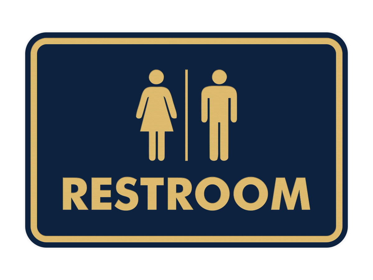 Signs ByLITA Classic All Gender Restroom Sign