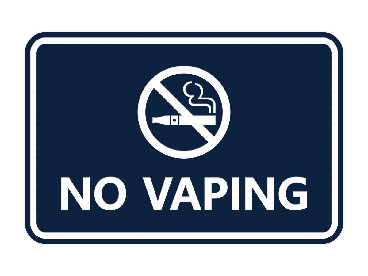 Signs ByLITA Classic Framed No Vaping