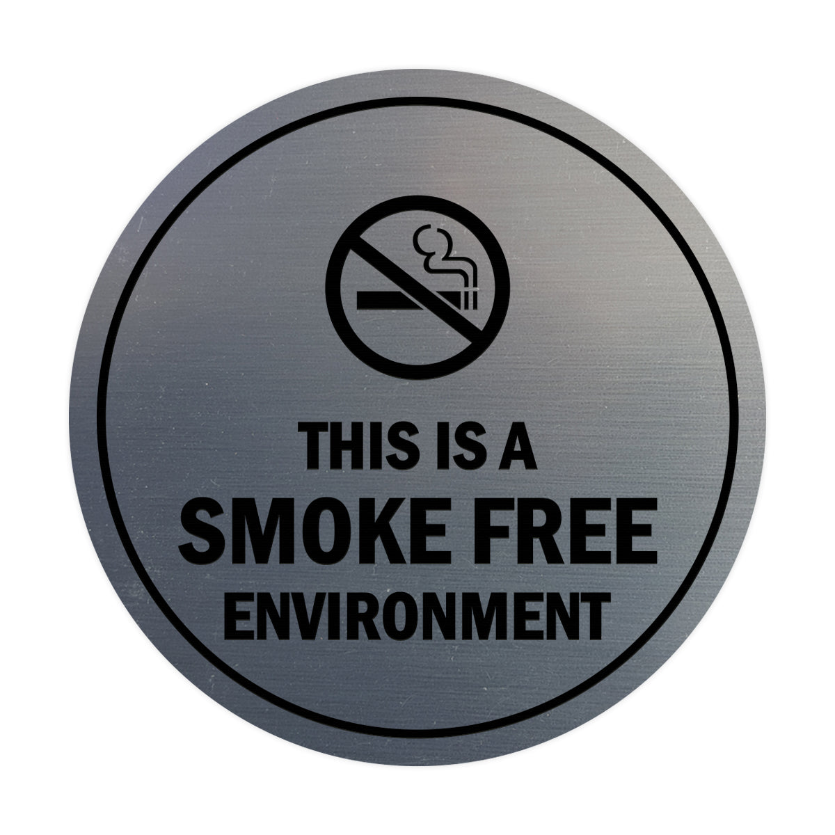 Signs ByLITA Circle This Is A Smoke Free Environment Sign