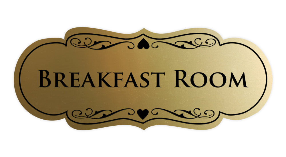 Signs ByLITA Designer Breakfast Room Sign