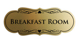 Signs ByLITA Designer Breakfast Room Sign