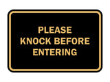 Signs ByLITA Classic Framed Please Knock Before Entering