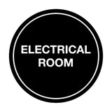 Signs ByLITA Circle Electrical Room Sign