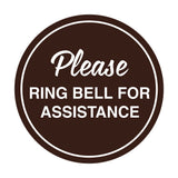 Signs ByLITA Circle Please Ring Bell For Assistance Sign