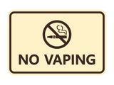 Signs ByLITA Classic Framed No Vaping