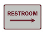 Signs ByLITA Classic Framed Restroom Directional Right Arrow