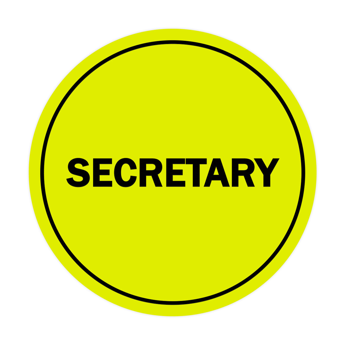 Signs ByLITA Circle Secretary Sign