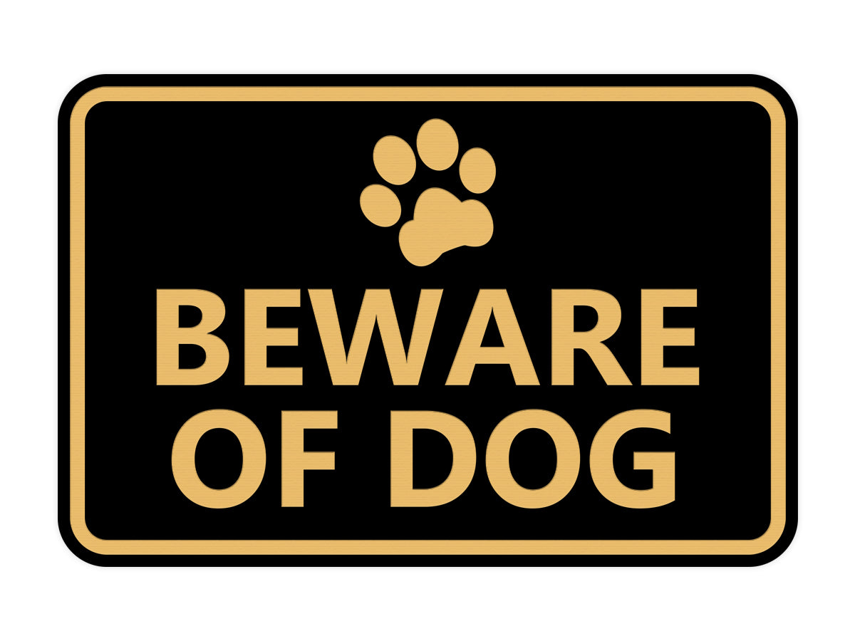 Signs ByLITA Classic Framed Beware of Dog Sign