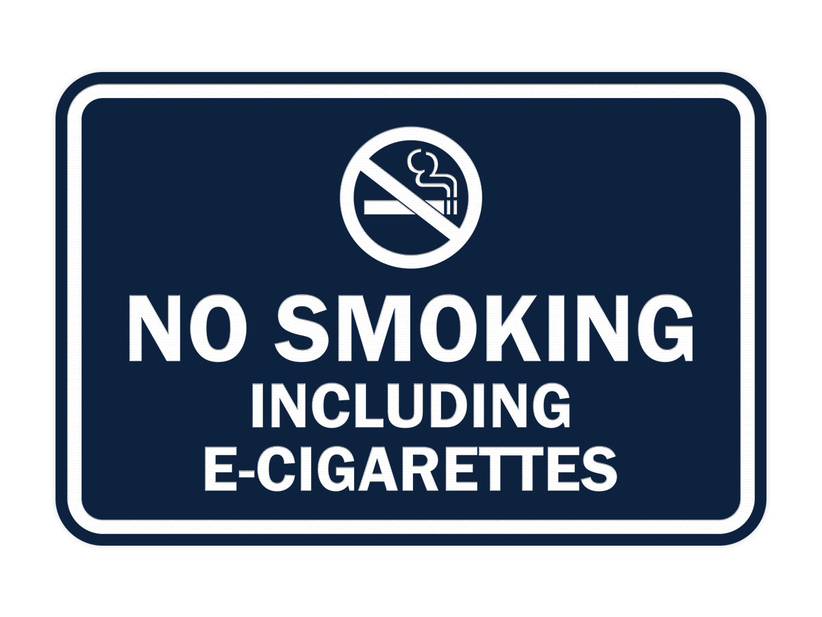 Signs ByLITA Classic Framed No Smoking Including E-Cigarettes Sign
