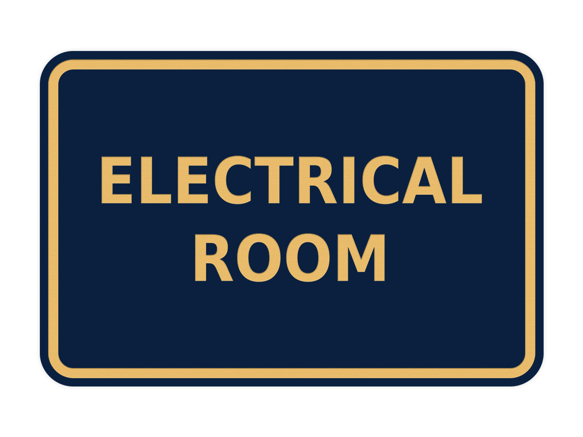Signs ByLITA Classic Framed Electrical Room
