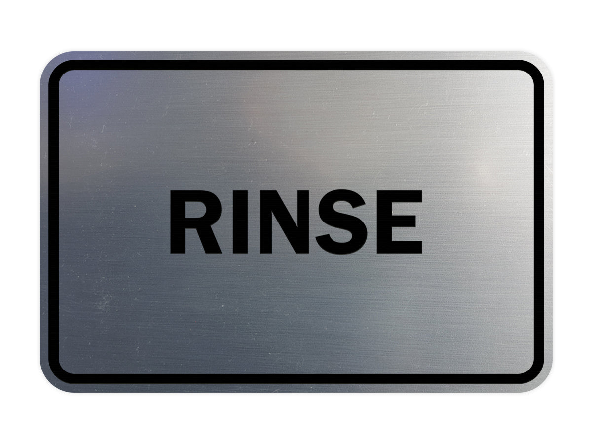 Signs ByLITA Classic Framed Rinse Sign