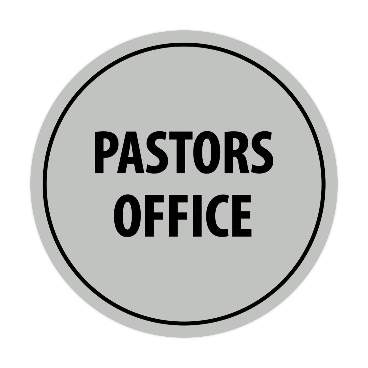 Signs ByLITA Circle Pastors Office Sign