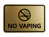 Signs ByLITA Classic Framed No Vaping