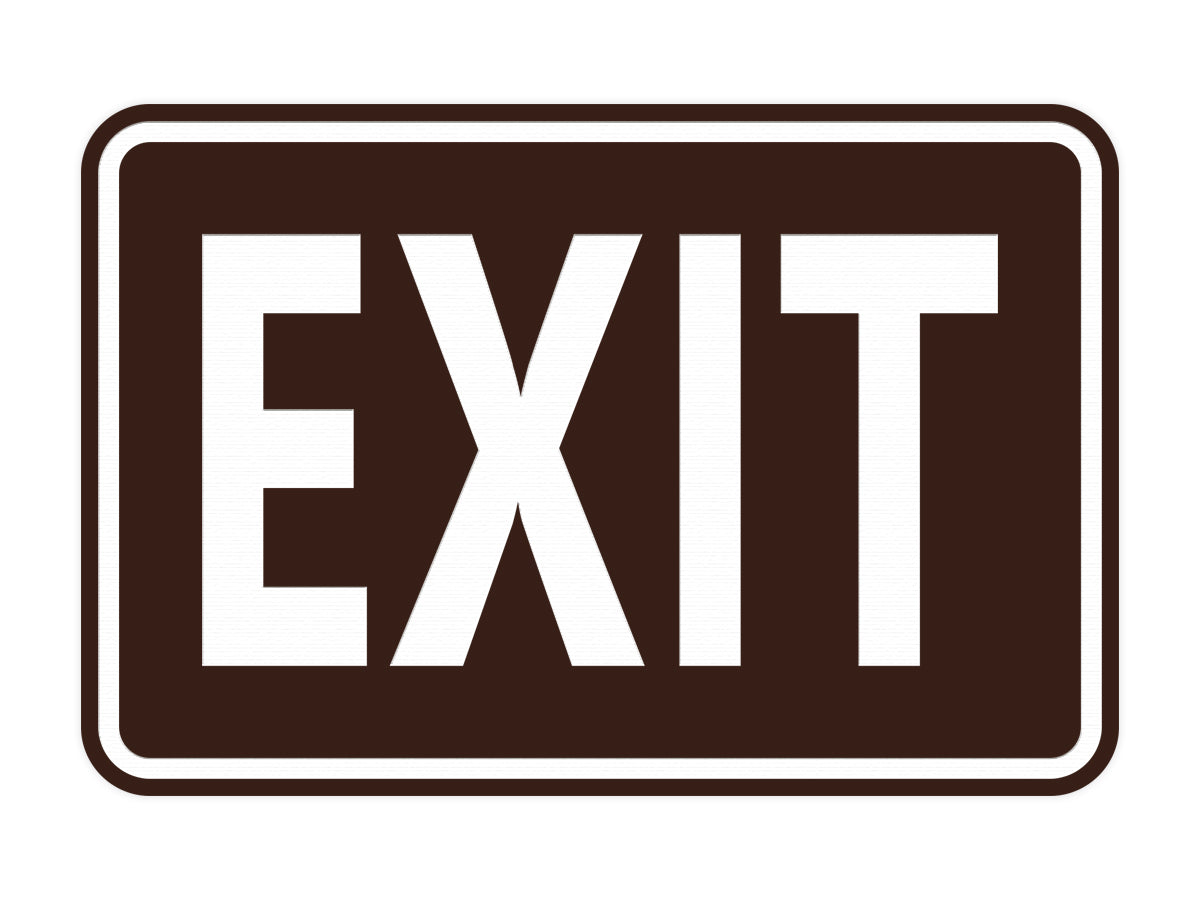 Signs ByLITA Classic Framed Exit Sign