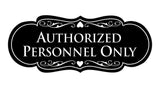 Signs ByLITA Designer Authorized Personnel Only Sign