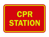 Signs ByLITA Classic CPR Station Sign