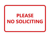 Signs ByLITA Classic Framed Please No Soliciting Sign