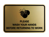 Signs ByLITA Classic Framed Please Wash Your Hands Sign